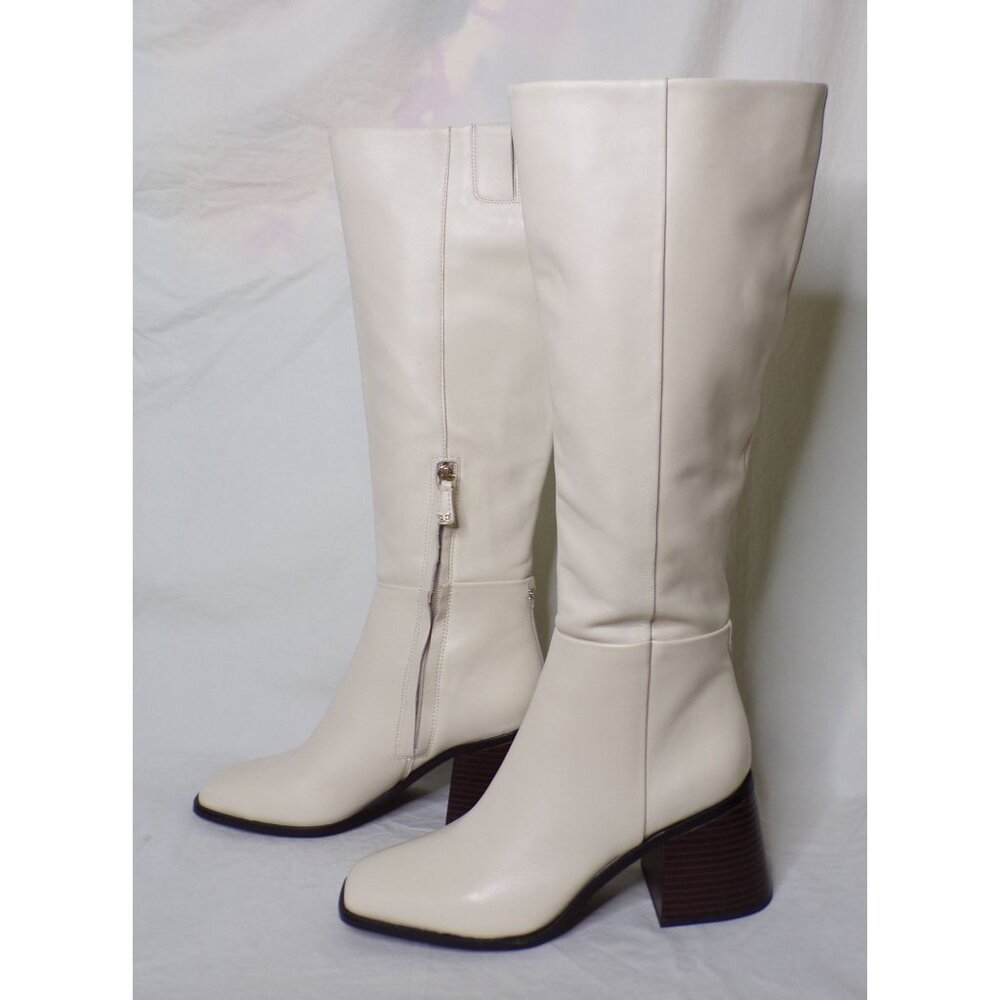 🆕SAM EDELMAN Wade Knee High Boot Ivory Off-White 8.5 - Picture 7 of 16